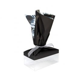 Folie Topper Gemetalliseerd Mat Zwart 30,5x63,5 cm (25 Stuks) [MT4MB]