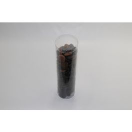 Plastiek Koker Rond 5x40cm vaste Bodem en los Deksel (25 stuks) [KJ-5X40V]