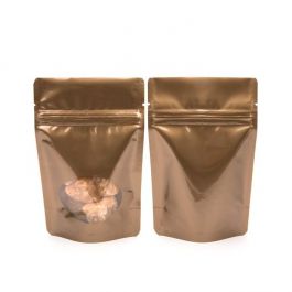 Stazakken Brons met ovaal Venster 10x6x15cm | 57 gram (100 stuks) [ZBGO2BZ]