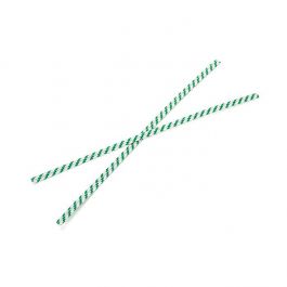 Bindstrips 15,2x0,4cm Papier Wit/Groen gestreept (1000 stuks) [TT6WGS]