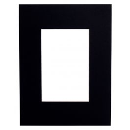 Passe-partouts 413 Zwart 20x28cm met 12x17cm uitsnede (5 stuks) [MA-7441320281]