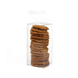 Plastiek Doosjes 8,9x8,9x19,1cm Kristalhelder met Autolock Bodem (25 stuks) [PLB187]