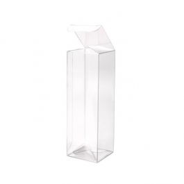 Plastiek Doosjes 5,2x5,2x15,5cm Kristalhelder (25 stuks) [PLB327]