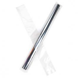 Sachet plastique transparence cristalline en PE-BD 38 microns 7.6x61cm (100 pièces) [PE1H324]