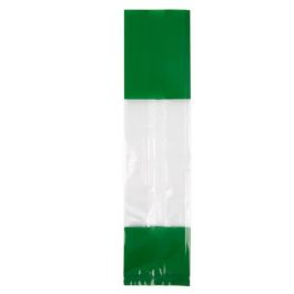 Bedrukte Zakken Groen 6,7x4,8x27,3cm met zijvouw (100 stuks) [G2GR]