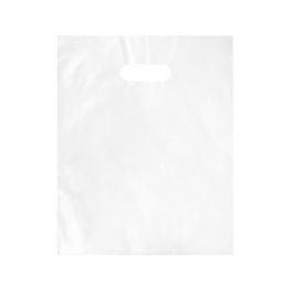 Draagtassen Frosted 55 Micron, 30,5x38,1cm (100 Stuks) [H1215FT1R]