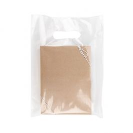 Draagtassen Transparant 55 Micron, 22,9x30,5cm (100 Stuks) [H912CL1R]