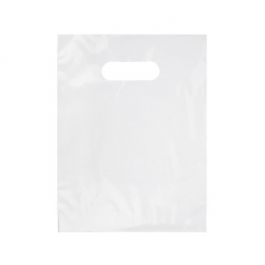 Draagtassen Wit 55 Micron, 22,9x30,5cm (100 Stuks) [H912WT1R]