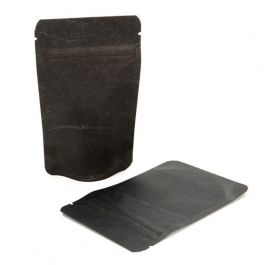 Sac en papier de riz noir, 7.9 x 5.1 x 13 cm (28 g) (100 Pieces) [ZBGR1SB]
