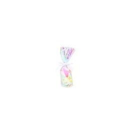 Sachet a Fond Rond Irisé 7x25,4 cm avec insert en papier (50 pièces) [RPBGH2]