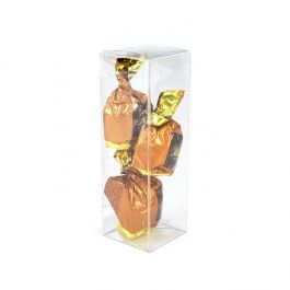 rPET Crystal Clear Pop & Lock Box 4.1x4.1x12.7 cm (25 pieces) [PLB34R]
