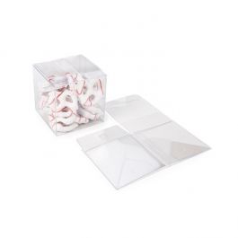 rPET Crystal Clear Pop & Lock Box 7.6x7.6x7.6 cm (25 pieces) [PLB58R]