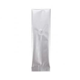 Koffiezakjes Zilver met Ventiel 8x6x26 cm 285 gram (50 stuks) [SGC1S]
