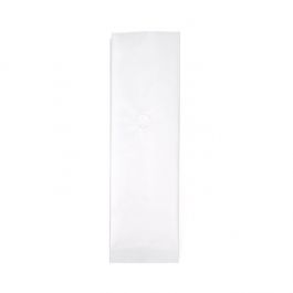 Koffiezakjes Mat Wit met Ventiel 8,5x6,5x33 cm 450 gram (50 stuks) [SGC2WM]