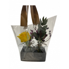 Hoezen met handvatten voor bloemenvazen extra klein 25x38x16cm bodem (50 stuks) [SL0042604A]