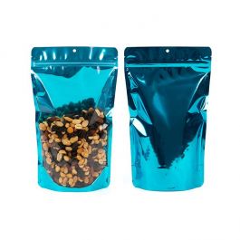 Stazakken Transparant/Blauw 17,1x8,9x28,6cm Met Ophanggat (100 Stuks) [ZBGB4AM]