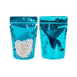 Stazakken Transparant/Blauw 14,9x8,9x23,2cm Met Ophanggat (100 Stuks) [ZBGB7AM]