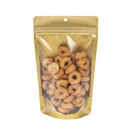 Stazakken Transparant/Goud 13x7,9x20,6cm Met Ophanggat (100 Stuks) [ZBGGC3H]