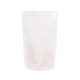 Sachet Doypack Ecologique Kraft Blanc 17,1x8,9x28,6 cm (100 pièces) [SUPEK4W]