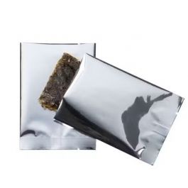 Plastiek Zakken Zilver 7,5x10,2cm Gemetalliseerd en Sealbaar (100 stuks) [SVP34S]