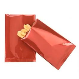 Sachet scellable à joint central laminé Qualité supérieure en rouge métallisé 10.2x15.2 cm 100pièces [SVP46R]