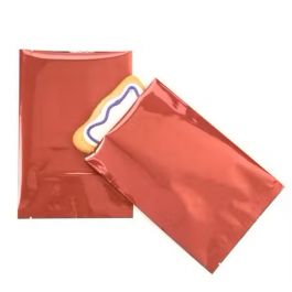 Sachet scellable à joint central laminé Qualité supérieure en rouge métallisé, 12.7x17.8cm (100 pièces) [SVP57R]