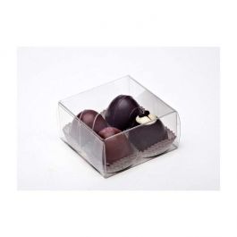 Plastiek Doosjes voor Chocolade 7x3,7x7cm Voedselveilig (25 stuks) [FPB227]