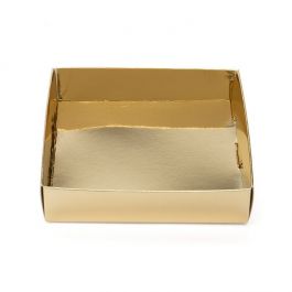 Kartonnen Doosje Bodem Goud  10,5 x 2,5 x 11 cm (25 stuks) [SG99]