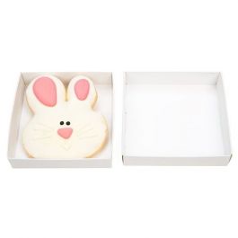 Petite Boite avec fond en carton blanc kraft 10.5x2.5x10.8cm (25 Pièces) [WH99]