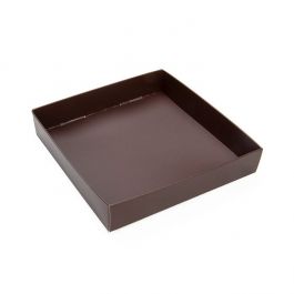 Kartonnen bodem Chocolade Bruin 13x2,5x13,3cm (25 Stuks) [CB357]