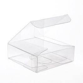 Plastiek Doosjes 7,6x7,6x2,5cm Kristalhelder (50 stuks) [VB297]
