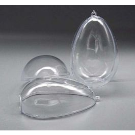 Oeuf en plastique transparent 11cm (25 pièces) [PEP-1105100]
