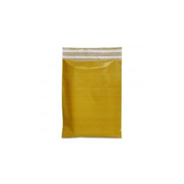 Enveloppe plastique 25 x 35 + 8 cm ocre jaune (250 pcs) [FP-VZQ053]