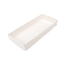 Base Kraft Blanc pour Boite 12,7x3,8x30,5cm (25 pièces) [WH12]