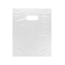 Draagtassen Plastiek Frost 33x38cm (50 stuks) [H1315FT3]