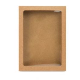 Kraftdoosjes met Venster 13,7x2,2x18,7cm (25 stuks) [WKRG266]