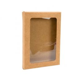 Kraftdoosjes met Venster 12,5x1,5x16,8cm (25 stuks) [WKRG2]