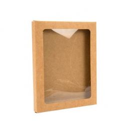 Kraftdoosjes met Venster 9,5x1,3x13,2cm (25 stuks) [WKRG339]