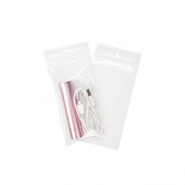 Gripzakken met Ophanggat 7,5x15cm Kristalhelder PP 100 Micron (100 stuks) [Z4R36]