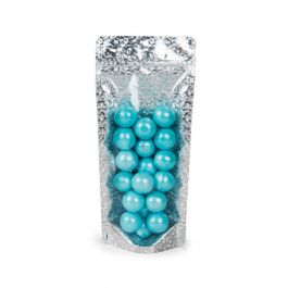 Doypack Transparent/Glace holographique 10,8x6x23,8 cm Trou Suspension Rond (25 pièces) [ZBGHI1NC]