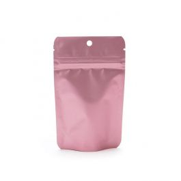 Doypack, or rose métallisé 8 x 5 x 13 cm avec trou de suspension (100 pièces) [ZBGM1RG]