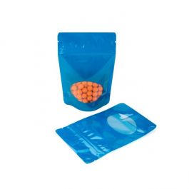 Stazakken Blauw met ovaal Venster 13x8x20,5cm | 113 gram (100 stuks) [ZBGO3BL]