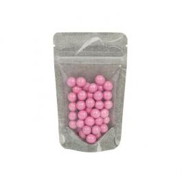 Sac en papier de riz noir avec avant transparent, 7.9 x 5.1 x 13 cm (28 g) (100 Pieces) [ZBGR1BC]