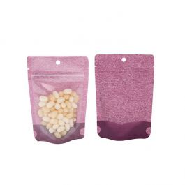 Stand up pouches rice paper/transparent 10x6x15 cm (100 pieces)