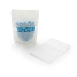 Standbodenbeutel Reispapier Weiß 10,2x6x15,2cm mit rundes aufhängeloch (100 Stück) [ZBGR2WH]