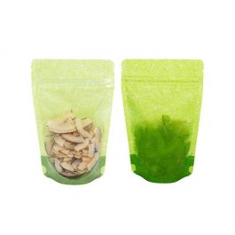 Stand up pouches rice paper/transparent 12x7.5x18.5 cm (100 pieces)