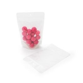 Sac en papier de riz blanc 11.9 x 7.6 x 18.4 cm (114 g) Trou Suspension Rond (100 Pieces) [ZBGR46WCH]