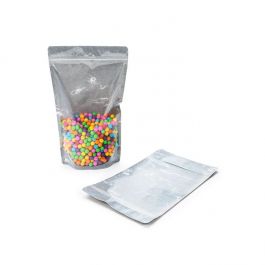 Doypack papier de riz transparent/noir 17x9x28,5cm | 340 grammes (100 pièces) [ZBGR4BC]
