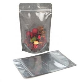 Doypack papier de riz transparent/noir 14.9x8.9x23.2cm | 312 grammes (100 pièces) [ZBGR7BC]