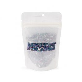 Doypack écologique Papier de Riz blanc avec Fenêtre Rectangulaire, avec Trou de suspension 10,2x6x15,2 cm (100 pièces) [ZBGRC2W]